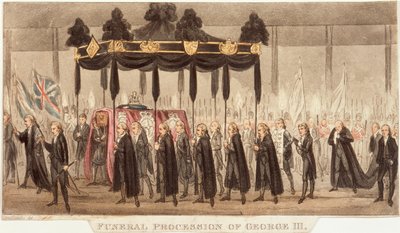 „Kondukt żałobny Jerzego III”, 1820 autorstwa Unbekannt