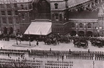 Procesja pogrzebowa króla Edwarda VII, Londyn, 20 maja 1910. autorstwa Unbekannt