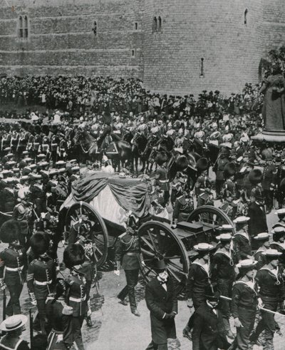 Kondukt żałobny króla Edwarda VII, Windsor, 20 maja 1910. autorstwa Unbekannt