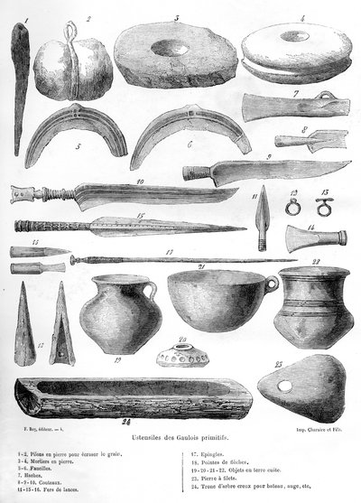 Naczynia galijskie, 1882-1884 autorstwa Unbekannt