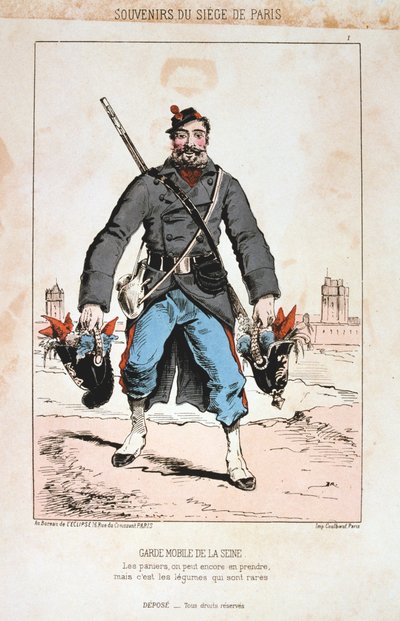 Mobilna Gwardia Sekwany, Oblężenie Paryża, 1870-1871 autorstwa Unbekannt