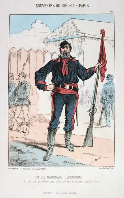 Siedząca Gwardia Narodowa, Oblężenie Paryża, 1870-1871 autorstwa Unbekannt