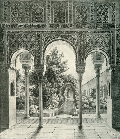 Ogród Generalife, XIX w., 1907. autorstwa Unbekannt