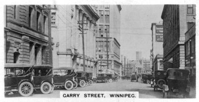 Garry Street, Winnipeg, Manitoba, Kanada, ok. 1920 r. autorstwa Unbekannt