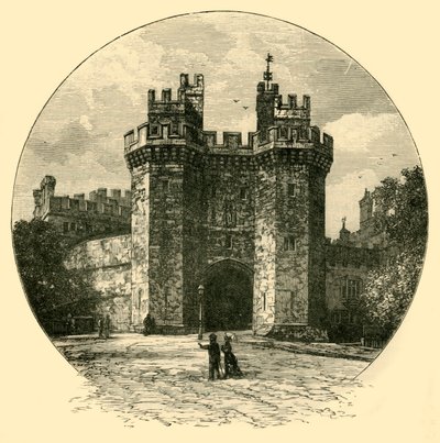 Brama zamku Lancaster, 1898. autorstwa Unbekannt
