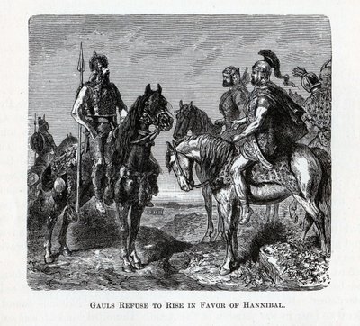 Galowie odmawiają powstania na korzyść Hannibala, 1882 r. autorstwa Unbekannt