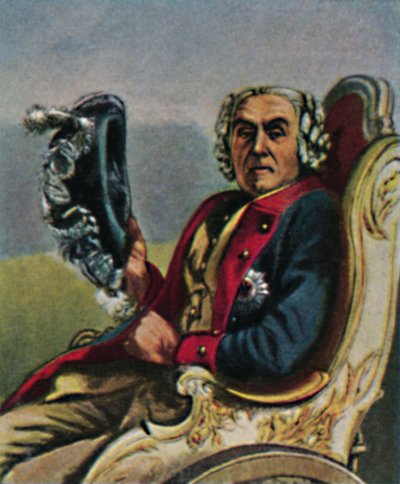Generał Fouque 1698-1774. - Obraz Menzla, 1934. autorstwa Unbekannt