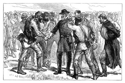 Generał Lee żegnający się ze swoimi żołnierzami, 1865, koniec XIX wieku autorstwa Unbekannt