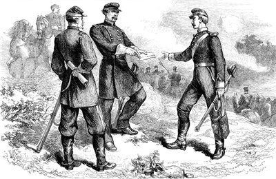 Generał McClellan w bitwie pod Antietam, wojna secesyjna, 1862 c1880 autorstwa Unbekannt