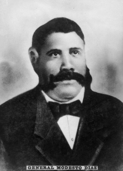 Generał Modesto Diaz 1826-1892, generał major Kubańskiej Armii Wyzwolenia, c1910 autorstwa Unbekannt