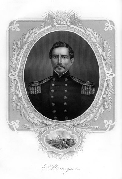 Generał PGT Beauregard, generał Armii Konfederacji, 1862-1867 autorstwa Unbekannt