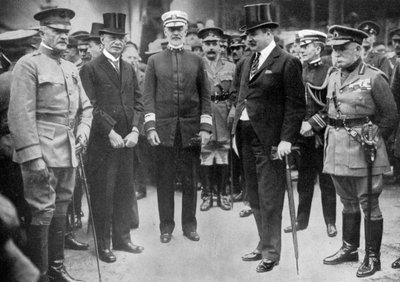 Generał Pershing przybywający do Liverpoolu, 8 czerwca 1917, c1920 autorstwa Unbekannt