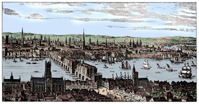 Widok ogólny Londynu, 1666, 1909. autorstwa Unbekannt