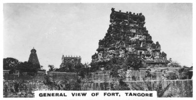 Widok ogólny fortu, Tangore, Tamil Nadu, Indie, ok. 1925 r. autorstwa Unbekannt