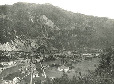 Widok ogólny miasta Interlaken, Szwajcaria, 1895. autorstwa Unbekannt