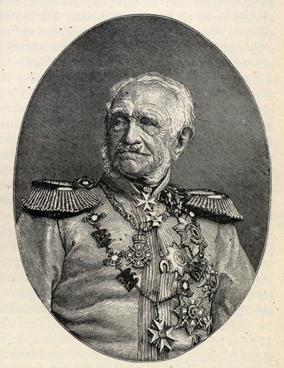 Feldmarszałek Friedrich Graf von Wrangel 1784-1877. autorstwa Unbekannt