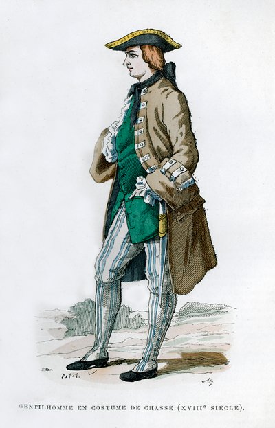 Dżentelmen w stroju myśliwskim, XVIII wiek 1882-1884 autorstwa Unbekannt