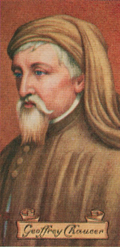 Geoffrey Chaucer, zaczerpnięty z serii kart do papierosów, 1935 autorstwa Unbekannt