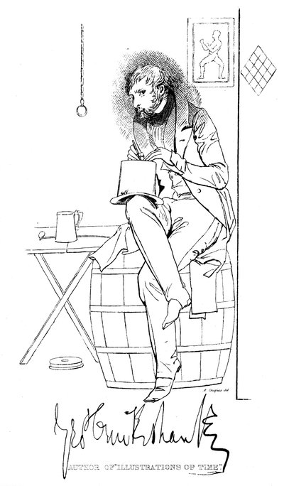 George Cruikshank 1792-1878, angielski karykaturzysta i ilustrator książek, XIX w. autorstwa Unbekannt