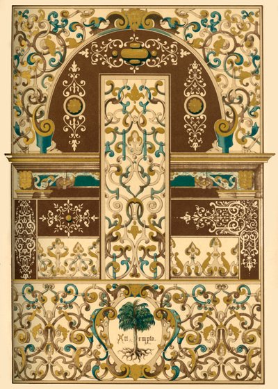 Malarstwo sufitowe i ścienne z niemieckiego renesansu, 1898 r. autorstwa Unbekannt