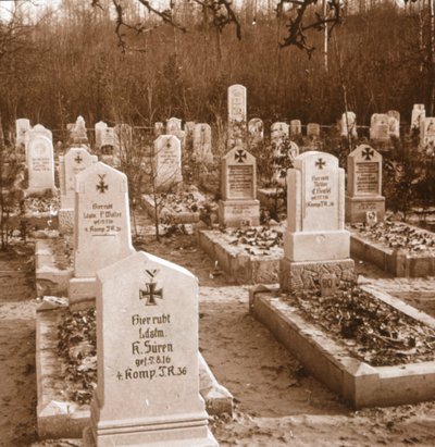 Cmentarz niemiecki, Carlepont, północna Francja, c1914-c1918 autorstwa Unbekannt