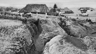 Piechota niemiecka w okopach pod Jasionną, Polska, I wojna światowa, 1915 autorstwa Unbekannt