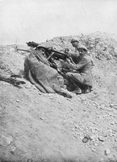 Niemiecki karabin maszynowy użyty przeciwko wrogowi, Verdun, Francja, 1917 autorstwa Unbekannt