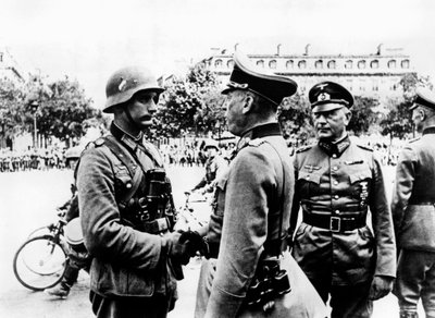 Niemiecka parada zwycięstwa po zdobyciu Paryża, czerwiec 1940 autorstwa Unbekannt