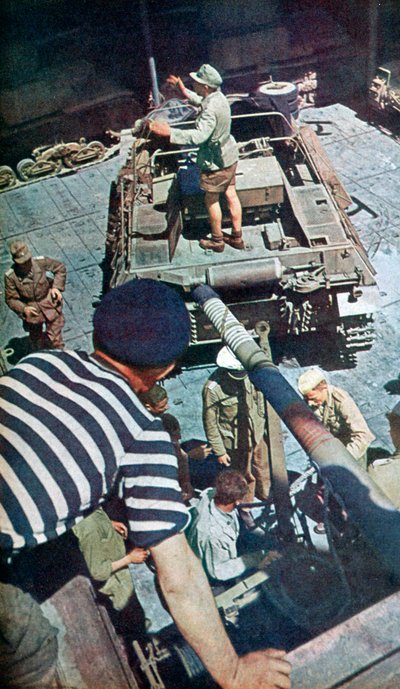 Niemiecka broń i amunicja przybywają do Afryki Północnej, 1942 r. autorstwa Unbekannt