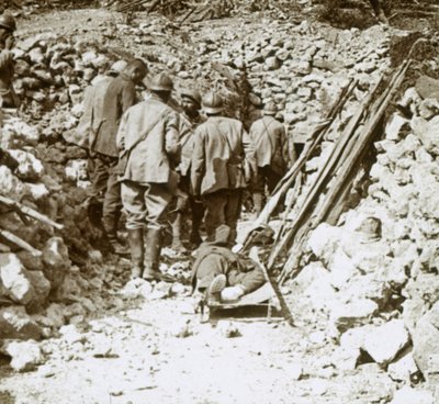 Ranny niemiecki, Thiaumont, Verdun, północna Francja, c1914-c1918 autorstwa Unbekannt