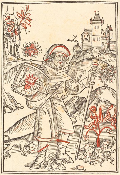 Gerson jako Pielgrzym, 1489. autorstwa Unbekannt