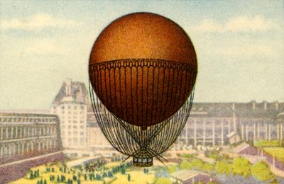 Balon Giffards wystawiony na targach światowych w Paryżu, 1878, 1932. autorstwa Unbekannt