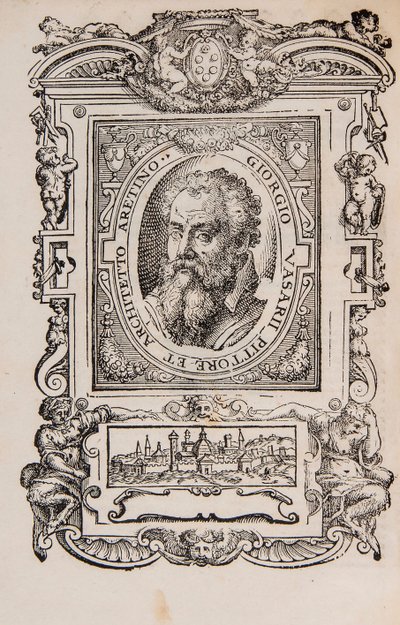 Giorgio Vasari. Od: Giorgio Vasari, Żywoty najwybitniejszych włoskich malarzy, rzeźbiarzy, a autorstwa Unbekannt