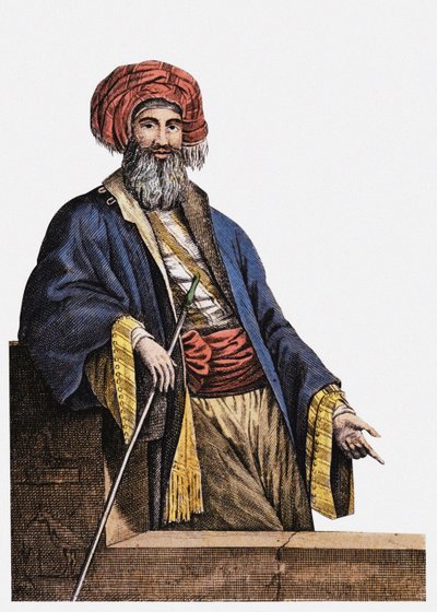 Giovanni Battista Belzoni 1778-1823 Frontyspis z Podróży do Egiptu i Nubii, 1825 autorstwa Unbekannt