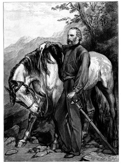 Giuseppe Garibaldi, włoski patriota i żołnierz Risorgimento, 1900 autorstwa Unbekannt
