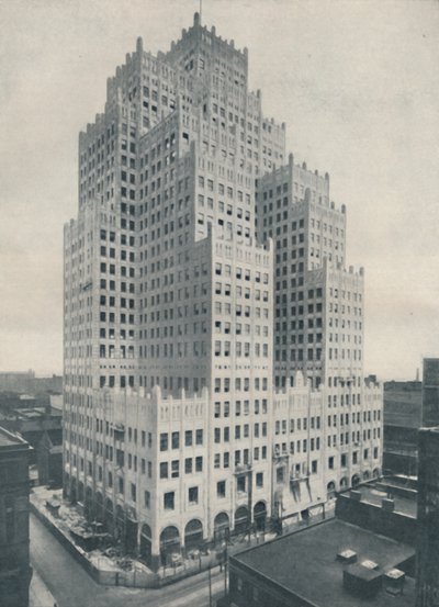 Nadanie znaczenia drapaczowi chmur: zgrupowane wieże w St. Louis, c1935 autorstwa Unbekannt