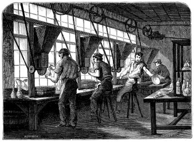 Noże do szkła na swoich kołach, c1870 autorstwa Unbekannt
