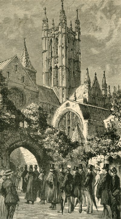 Going to Service by the Dark Entry: Kolonialni i indyjscy goście w Canterbury, 1886. autorstwa Unbekannt