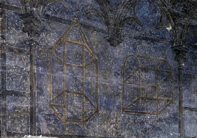 Sztuka gotycka: Pokój Papieża: wyszczególnij klatki - wieżę aniołów. 1336-1337, Pałac Papieży, Awinion autorstwa Unbekannt