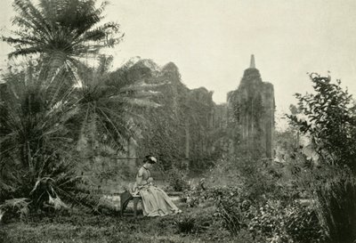 Ruiny gotyckie w ogrodzie Barrackpore, ok. 1870, 1925. autorstwa Unbekannt