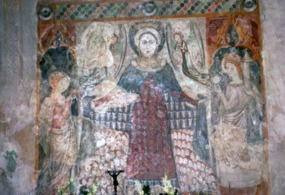 Gotyckie malowidło ścienne w kościele św Jakuba w Koszeg na Węgrzech, XV w. autorstwa Unbekannt