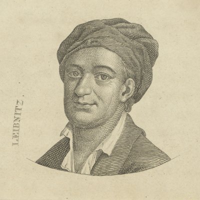 Gottfried Wilhelm Leibniz 1646-1716, około. 1790 autorstwa Unbekannt