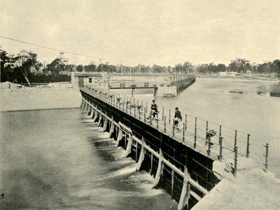 Goulburn Weir, Wahring, 1901. autorstwa Unbekannt