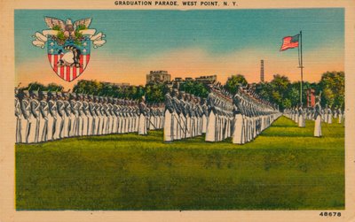 Parada absolwentów, West Point, Nowy Jork, ok. 1940 r. autorstwa Unbekannt