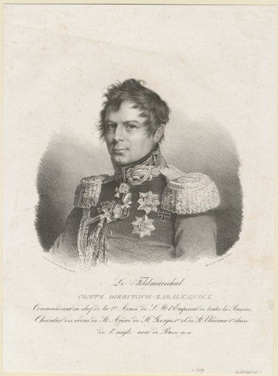 Hrabia Iwan Iwanowicz Dibich-Zabalkansky, 1829 autorstwa Unbekannt