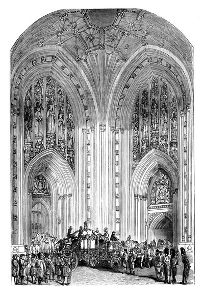 Wielkie Wejście, Pałac Westminsterski, Londyn, ok. 1888 r. autorstwa Unbekannt