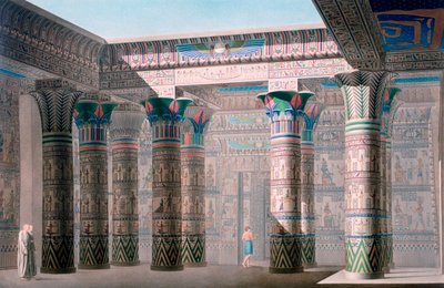 Wielka Świątynia, wyspa Philae, Nubia, Egipt, XIX w. autorstwa Unbekannt