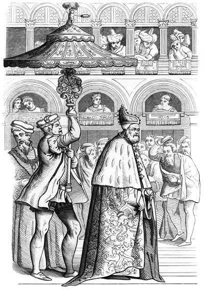 Wielka procesja Dożów, Wenecja, Włochy, XVI w. 1849 autorstwa Unbekannt
