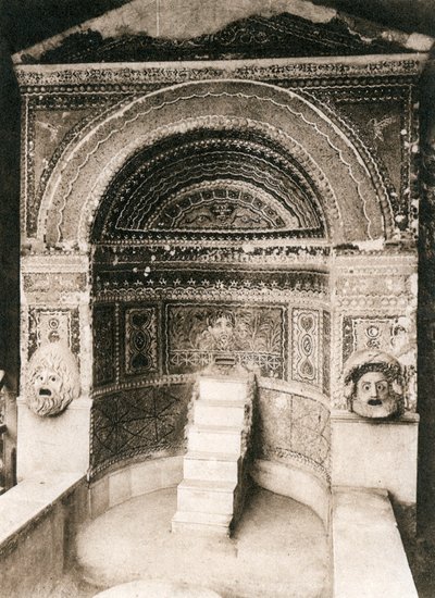 Grande Fontana, Pompeje, Włochy, ok. 1900 autorstwa Unbekannt