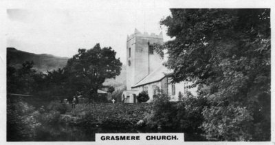 Kościół Grasmere, miejsce pochówku Wordsworthów, Kumbria, ok. 1920 r. autorstwa Unbekannt